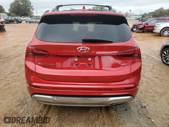 2022 Hyundai Santa Fe Calligraphy with VIN 5NMS54AL5NH459610, listed as a Copart auction lot 80445554 with 33,510 mi miles and Salvage Title. Bid and sale history available at carsss.com. Image 6.