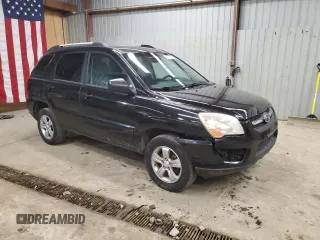 2009 Kia Sportage LX with VIN KNDJF724597564338, listed as a Copart auction lot 44123195 with 113,132 mi miles and Salvage Title. Bid and sale history available at carsss.com. Image 4.
