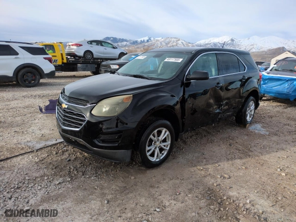 2017 Chevrolet Equinox LS with VIN 2GNFLEEK3H6146623, listed as a Copart auction lot 49117585 with 111,519 mi miles and Salvage Title. Bid and sale history available at carsss.com. Image 1.