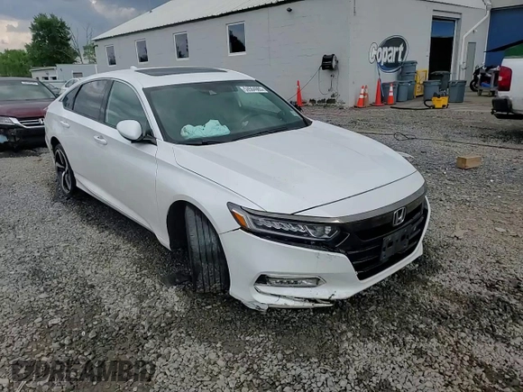 2020 Honda Accord Sport with VIN 1HGCV2F36LA025240, listed as a Copart auction lot 58564985 with 52,954 mi miles and Salvage title. Bid and sale history available at DreamBid. Image 14.