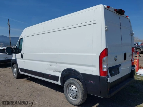 2023 Ram ProMaster Cargo Van with VIN 3C6LRVDG5PE545420, listed as a IAAI auction lot 42028783 with 37,263 mi miles. Bid and sale history available at carsss.com. Image 3.