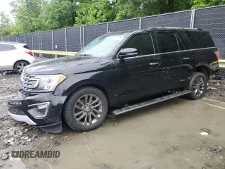 2021 Ford Expedition Max Limited with VIN 1FMJK2AT7MEA45525, listed as a Copart auction lot 58033705 with 90,599 mi miles and Salvage title. Bid and sale history available at DreamBid. Image 1.