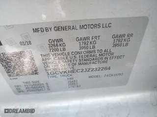 2018 Chevrolet Silverado 1500 LT with VIN 1GCVKREC2JZ232264, listed as a IAAI auction lot 41154082 with 132,429 mi miles. Bid and sale history available at carsss.com. Image 9.