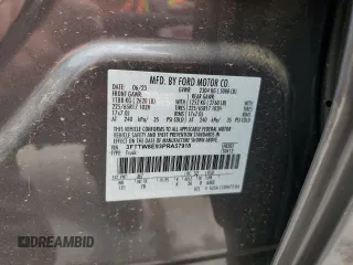 2023 Ford Maverick XL with VIN 3FTTW8E93PRA57918, listed as a Copart auction lot 55580585 with 2,013 mi miles and Salvage Title. Bid and sale history available at DreamBid. Image 12.