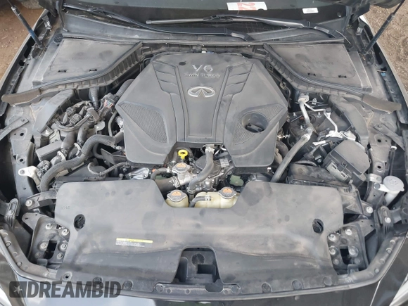 2019 Infiniti Q50 Luxe with VIN JN1EV7ARXKM593846, listed as a IAAI auction lot 42773548 with 57,165 mi miles and . Bid and sale history available at DreamBid. Image 10.