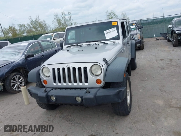 2008 Jeep Wrangler Unlimited X with VIN 1J4GA39108L510829, listed as a IAAI auction lot 42069589 with 108,696 mi miles and . Bid and sale history available at DreamBid. Image 13.