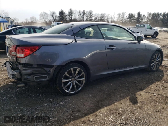2014 Lexus IS 250 C z VIN JTHFF2C22E2531017, wystawiony jako Copart lot #44370555 z przebiegiem 118 514 mil mil oraz Szkoda całkowita • Salvage title. Historia ofert i sprzedaży dostępna na DreamBid. Obrazek 3.