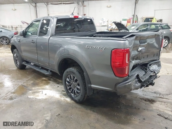 2021 Ford Ranger XL with VIN 1FTER1FH1MLD84759, listed as a IAAI auction lot 42043263 with 8,874 mi miles. Bid and sale history available at carsss.com. Image 3.