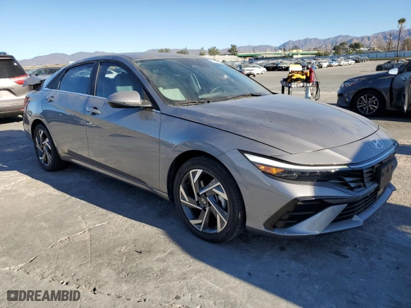 2024 Hyundai Elantra Hybrid Limited with VIN KMHLN4DJ1RU095338, listed as a Copart auction lot 88464205 with 17,836 mi miles and Salvage Title. Bid and sale history available at carsss.com. Image 4.