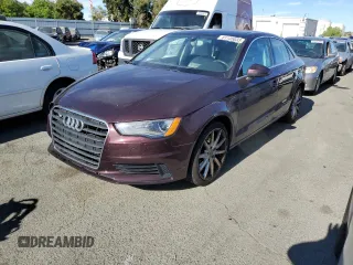 2015 Audi A3 2.0T Premium Plus with VIN WAUEFGFF0F1038059, listed as a Copart auction lot 61135833 with 58,787 mi miles. Bid and sale history available at carsss.com. Image 1.