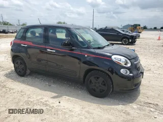 2014 FIAT 500L Pop with VIN ZFBCFAAH3EZ003308, listed as a Copart auction lot 54242245 with 69,403 mi miles and Salvage Title. Bid and sale history available at DreamBid. Image 4.