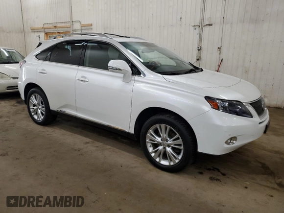 2011 Lexus RX with VIN JTJBC1BA5B2045421, listed as a Copart auction lot 53047595 with 166,384 mi miles and Salvage Title. Bid and sale history available at carsss.com. Image 4.
