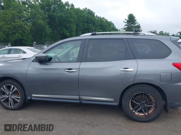 2018 Nissan Pathfinder SL with VIN 5N1DR2MM5JC607491, listed as a IAAI auction lot 42738760 with 108,892 mi miles and . Bid and sale history available at DreamBid. Image 14.