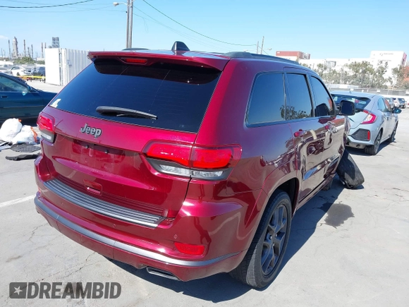 2020 Jeep Grand Cherokee Limited z VIN 1C4RJEBG8LC317006, wystawiony jako IAAI lot #42271501 z przebiegiem 54 078 mil mil oraz . Historia ofert i sprzedaży dostępna na DreamBid. Obrazek 4.