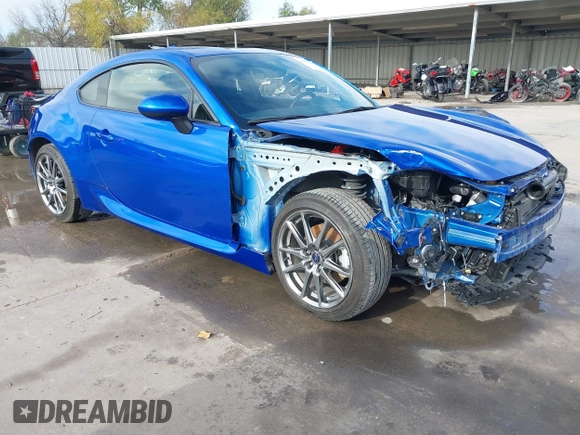 2023 Subaru BRZ Premium with VIN JF1ZDBB16P9703126, listed as a IAAI auction lot 41153982 with 22,593 mi miles. Bid and sale history available at carsss.com. Image 1.