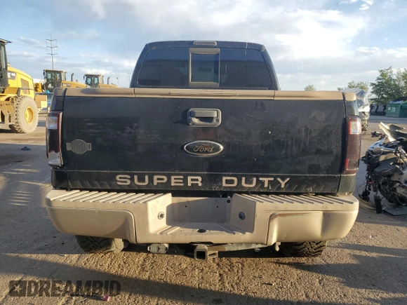 2008 Ford F-250 XL with VIN 1FTSW21R58ED14886, listed as a Copart auction lot 60866345 with 141,980 mi miles and Salvage title. Bid and sale history available at DreamBid. Image 6.