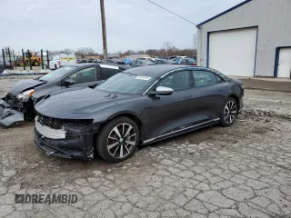 2022 Lucid Air Grand Touring with VIN 50EA1GBA4NA003836, listed as a Copart auction lot 48914795 with 0 mi miles and Salvage Title. Bid and sale history available at carsss.com. Image 1.