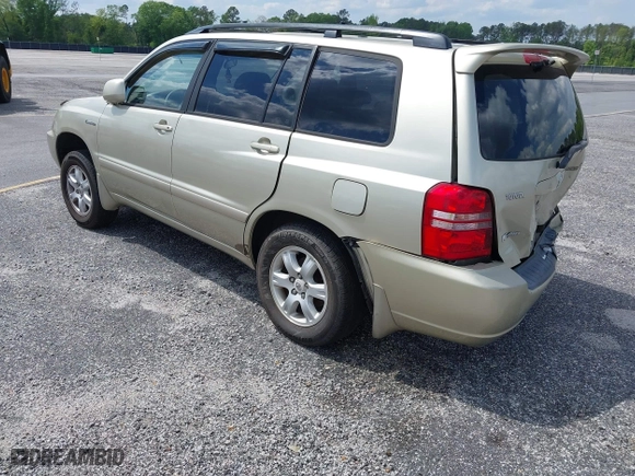 2003 Toyota Highlander with VIN JTEHF21A930130458, listed as a IAAI auction lot 41088031 with 159,749 mi miles. Bid and sale history available at carsss.com. Image 3.