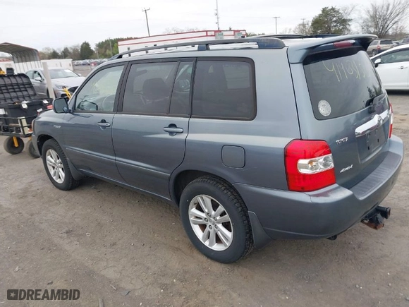 2006 Toyota Highlander Hybrid with VIN JTEEW21A260021072, listed as a IAAI auction lot 41903150 with 164,766 mi miles. Bid and sale history available at carsss.com. Image 3.
