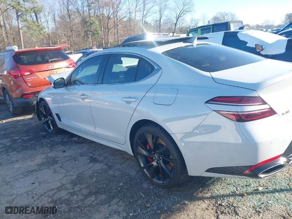 2022 Genesis G70 3.3T with VIN KMTG54TE0NU103029, listed as a IAAI auction lot 41164748 with 34,676 mi miles. Bid and sale history available at carsss.com. Image 13.