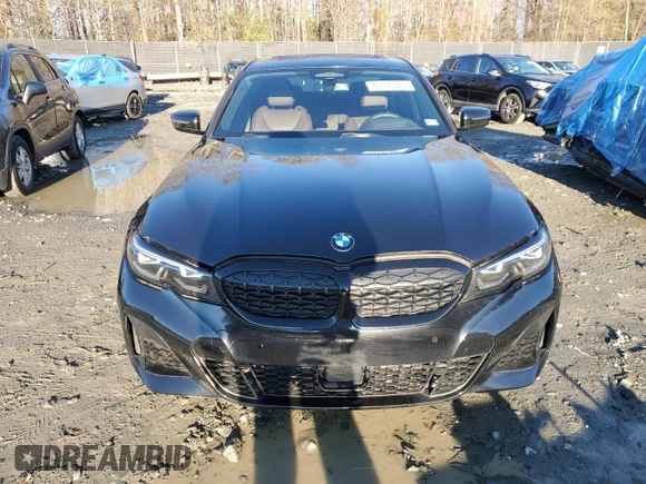 2022 BMW 3 Series M340i xDrive with VIN 3MW5U9J09N8C36136, listed as a Copart auction lot 76598524 with 45,311 mi miles and Salvage Title. Bid and sale history available at carsss.com. Image 5.