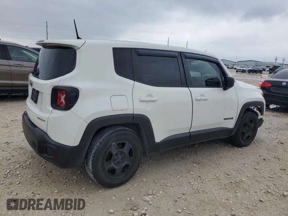 2017 Jeep Renegade Sport with VIN ZACCJAAB4HPF44975, listed as a Copart auction lot 55513715 with 92,913 mi miles and Salvage Title. Bid and sale history available at DreamBid. Image 3.