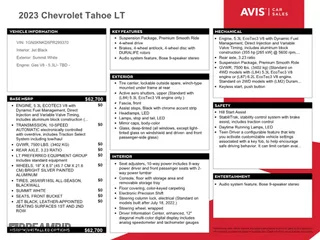 2023 Chevrolet Tahoe LT with VIN 1GNSKNKD5PR299370, listed as a Copart auction lot 47800955 with 40,692 mi miles and Clean Title. Bid and sale history available at carsss.com. Image 13.