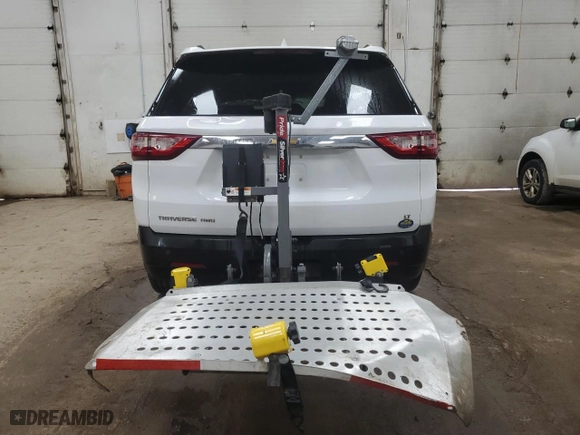 2019 Chevrolet Traverse LT Cloth with VIN 1GNEVGKW5KJ302258, listed as a Copart auction lot 49896815 with 83,469 mi miles and Salvage Title. Bid and sale history available at carsss.com. Image 6.