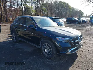 2025 Mercedes-Benz GLC with VIN W1NKM4HB9SF262473, listed as a IAAI auction lot 40948248 with 4,743 mi miles. Bid and sale history available at carsss.com. Image 1.