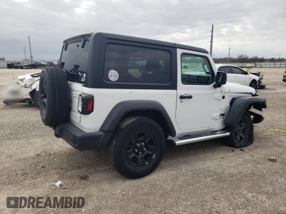 2022 Jeep Wrangler Sport S with VIN 1C4GJXAG2NW173555, listed as a Copart auction lot 87008354 with 28,932 mi miles and Salvage title. Bid and sale history available at DreamBid. Image 3.