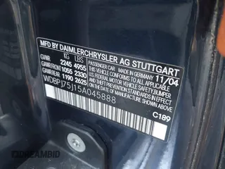 2005 Mercedes-Benz CL 500 с VIN WDBPJ75J15A045888, выставлен на аукционе IAAI как лот 42472134 с пробегом 115 025 миль миль и . История ставок и продаж доступна на DreamBid. Изображение 9.