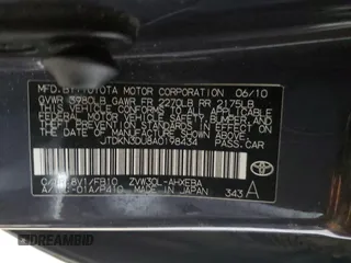 2010 Toyota Prius II with VIN JTDKN3DU8A0198434, listed as a Copart auction lot 48215775 with 254,368 mi miles and Clean Title. Bid and sale history available at carsss.com. Image 12.