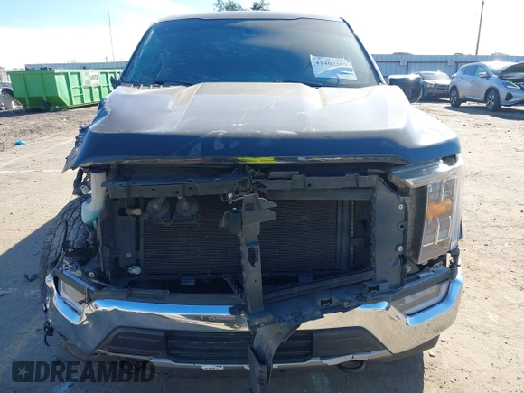 2021 Ford F-150 XL with VIN 1FTFW1E58MFA84347, listed as a IAAI auction lot 41402387 with 133,150 mi miles. Bid and sale history available at carsss.com. Image 6.
