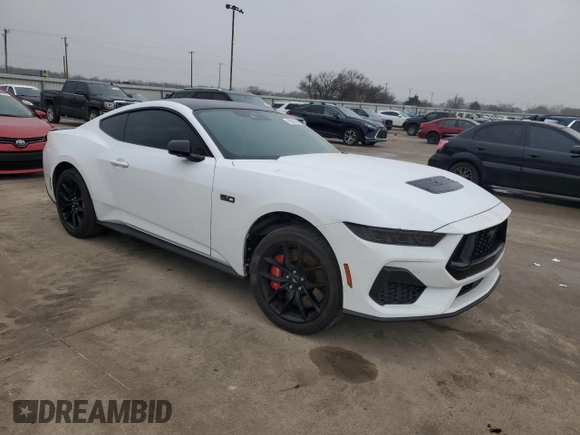 2024 Ford Mustang GT with VIN 1FA6P8CF9R5411164, listed as a Copart auction lot 43802615 with Not provided miles and Salvage title. Bid and sale history available at DreamBid. Image 4.