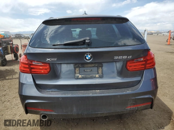 2014 BMW 3 Series 328d xDrive with VIN WBA3K5C59EK300009, listed as a Copart auction lot 54198815 with 83,165 mi miles and Salvage title. Bid and sale history available at DreamBid. Image 6.