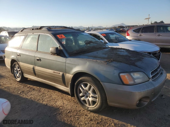 2000 Subaru Legacy Wagon Outback w/RB Equip with VIN 4S3BH6650Y6618905, listed as a Copart auction lot 83720664 with 0 mi miles and Salvage Title. Bid and sale history available at carsss.com. Image 4.