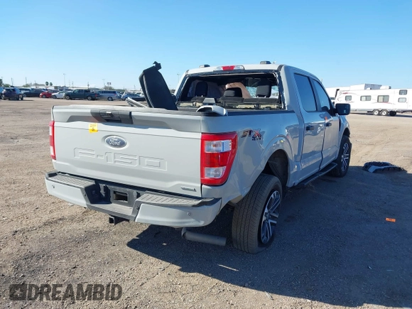 2023 Ford F-150 XL with VIN 1FTEW1EP4PKG20655, listed as a IAAI auction lot 41203890 with 1 mi miles. Bid and sale history available at carsss.com. Image 4.