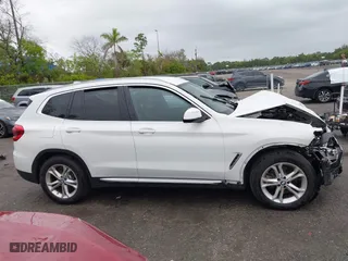 2020 BMW X3 sDrive30i with VIN 5UXTY3C04L9C53343, listed as a IAAI auction lot 41208883 with 1 mi miles. Bid and sale history available at carsss.com. Image 14.