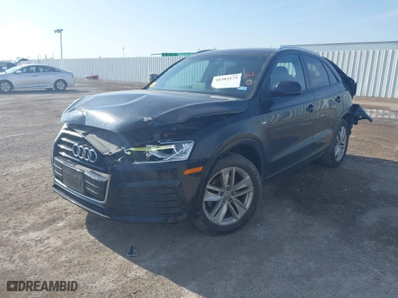 2018 Audi Q3 Premium with VIN WA1BCCFS0JR010450, listed as a IAAI auction lot 41583173 with 100,140 mi miles. Bid and sale history available at carsss.com. Image 2.