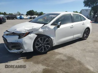 2022 Toyota Corolla SE with VIN JTDS4MCE3NJ087079, listed as a Copart auction lot 50631295 with 35,417 mi miles and Salvage Title. Bid and sale history available at carsss.com. Image 1.