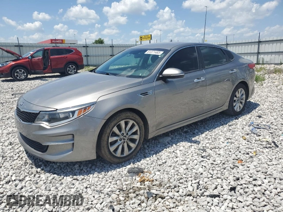 2017 Kia Optima LX with VIN 5XXGT4L37HG160955, listed as a Copart auction lot 61371465 with 138,093 mi miles and Salvage title. Bid and sale history available at DreamBid. Image 1.