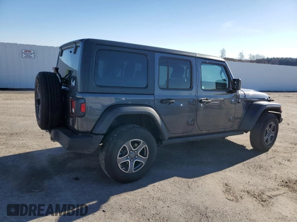 2021 Jeep Wrangler Unlimited Freedom z VIN 1C4HJXDG1MW780092, wystawiony jako Copart lot #82361854 z przebiegiem 43 256 mil mil oraz Szkoda całkowita • Salvage title. Historia ofert i sprzedaży dostępna na DreamBid. Obrazek 3.