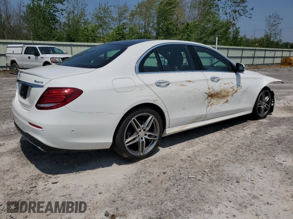 2017 Mercedes-Benz E 300 Luxury with VIN WDDZF4KB2HA061308, listed as a Copart auction lot 60214295 with 97,317 mi miles and Salvage title. Bid and sale history available at DreamBid. Image 3.