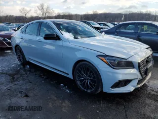 2020 Genesis G80 3.3T Sport with VIN KMTFN4JB1LU329758, listed as a Copart auction lot 82961014 with 102,043 mi miles and Salvage Title. Bid and sale history available at carsss.com. Image 4.