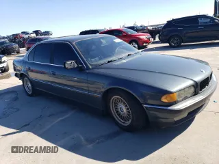 1999 BMW 7 Series 740il with VIN WBAGH8335XDP05338, listed as a Copart auction lot 89114855 with 156,049 mi miles and Salvage Title. Bid and sale history available at carsss.com. Image 4.