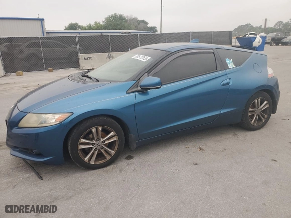 2011 Honda CR-Z EX with VIN JHMZF1C66BS014535, listed as a Copart auction lot 50511255 with 157,427 mi miles and Salvage Title. Bid and sale history available at carsss.com. Image 1.