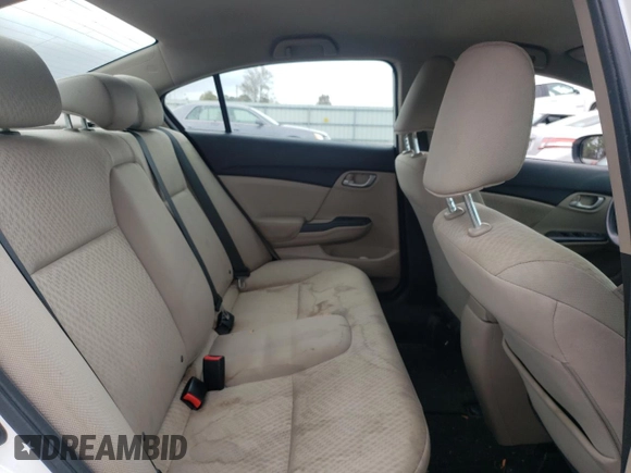 2014 Honda Civic Sedan LX with VIN 2HGFB2F53EH500810, listed as a Copart auction lot 80102174 with 135,339 mi miles and Salvage Title. Bid and sale history available at carsss.com. Image 10.