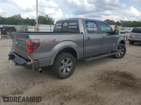 2012 Ford F-150 XL with VIN 1FTFW1ET5CFC70747, listed as a Copart auction lot 56625225 with 222,001 mi miles and Salvage title. Bid and sale history available at DreamBid. Image 3.