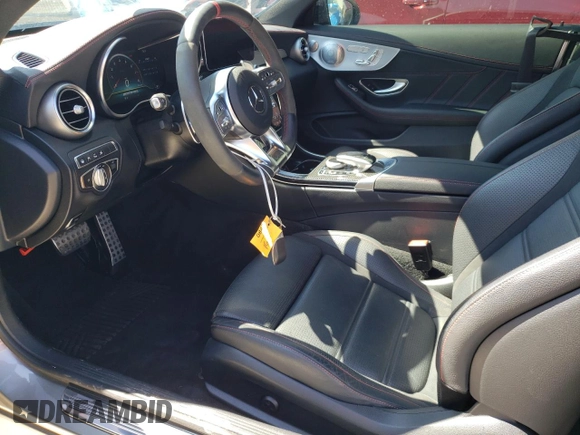 2020 Mercedes-Benz C 43 AMG with VIN W1KWJ6EB7LF991418, listed as a Copart auction lot 43448475 with 26,350 mi miles and Salvage title. Bid and sale history available at DreamBid. Image 7.