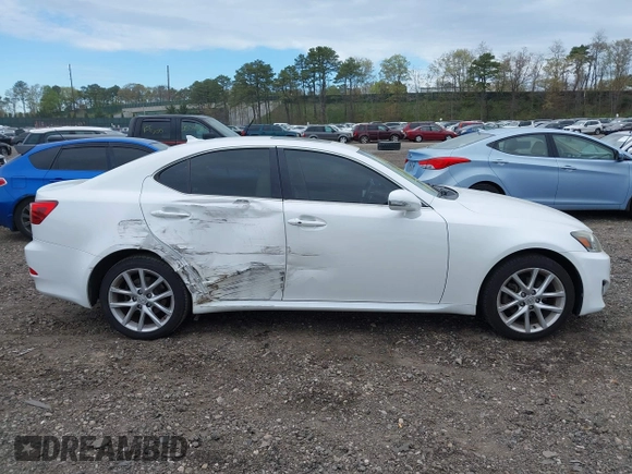 2013 Lexus IS 250 with VIN JTHCF5C21D5062052, listed as a IAAI auction lot 42121728 with 96,984 mi miles and . Bid and sale history available at DreamBid. Image 13.